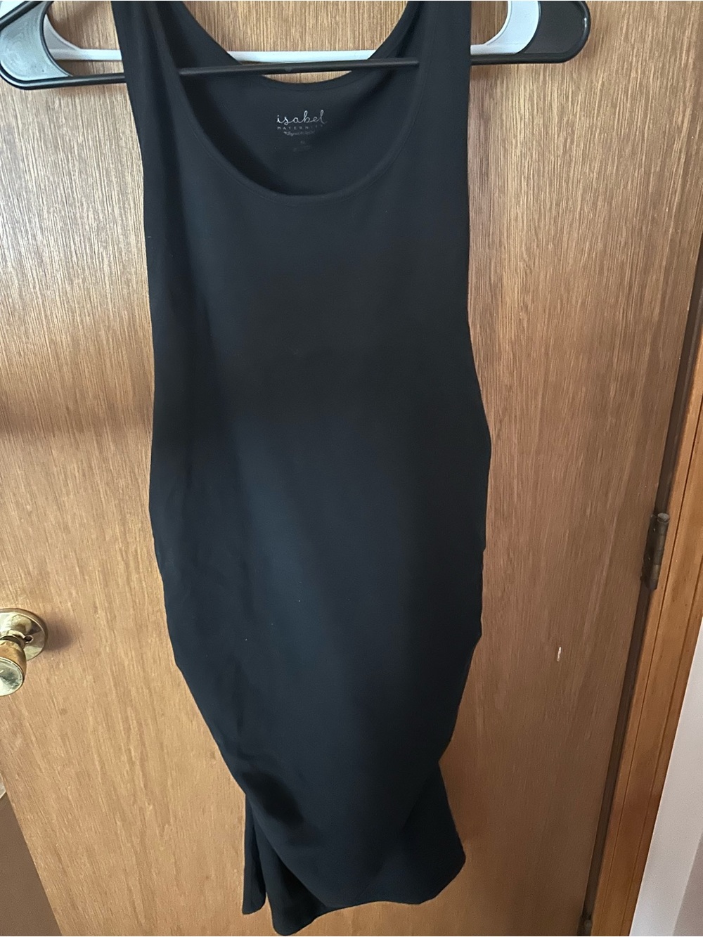 Isabel Maternity by Ingrid & Isabel Black Scoop Neck Bodycon Dress